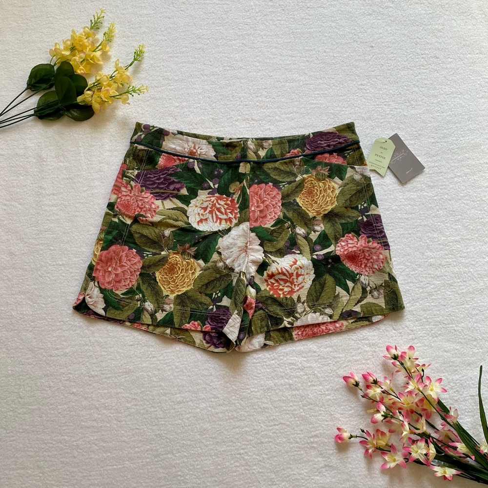 Anthropologie Elevenses Floral Shorts